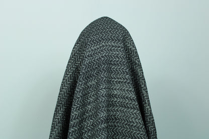 Tissu brocart - motif chevron - noir et blanc - photo 3/5 | So Tissus