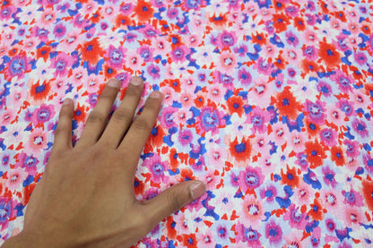 Tissu crêpon viscose - imprimé fleuri - photo 4/5 | So Tissus