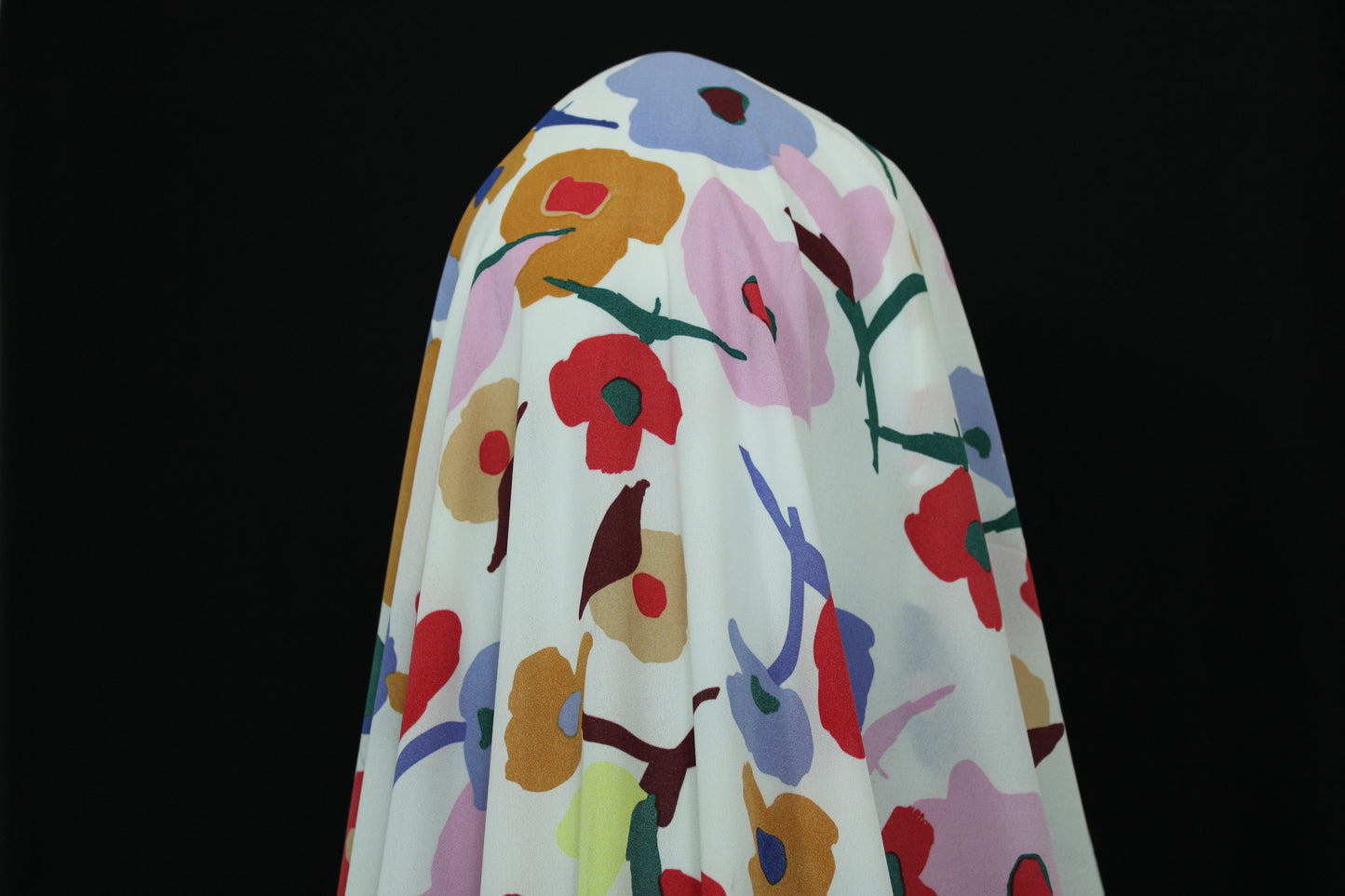 Tissu crêpe georgette  - imprimé grosses fleurs - photo 3/5 | So Tissus
