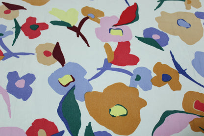 Tissu crêpe georgette  - imprimé grosses fleurs - photo 4/5 | So Tissus