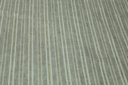 Tissu lin - à rayures - ton beige - photo 3/4 | So Tissus