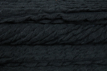 Tissu maille gaufré - noir - photo 2/5 | So Tissus