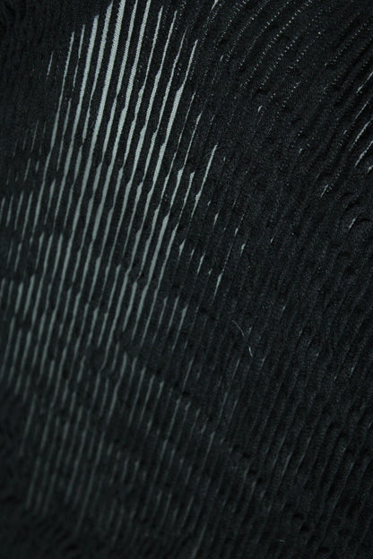 Tissu maille gaufré - noir - photo 5/5 | So Tissus