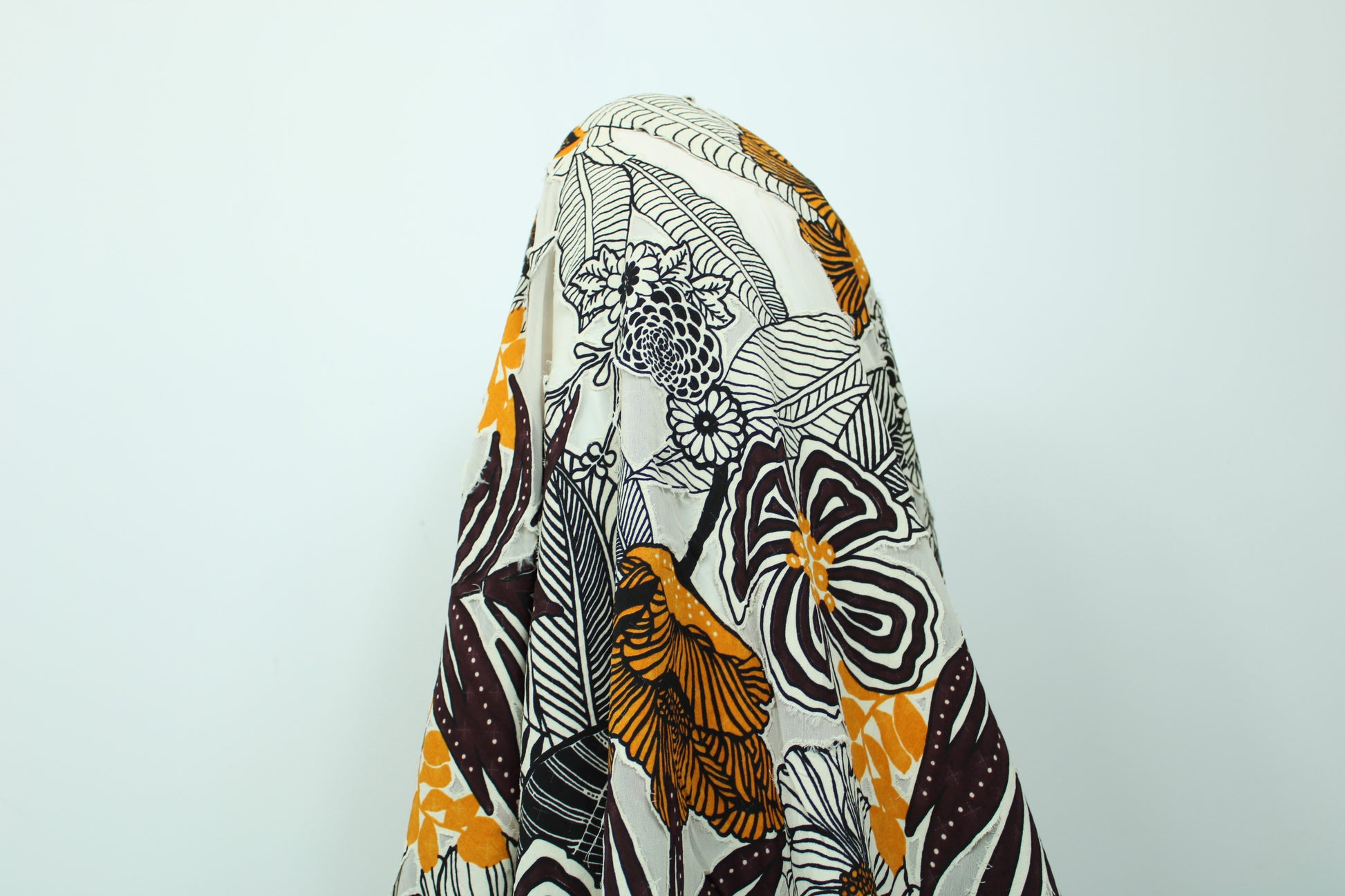 Tissu crêpe viscose dévoré - imprimé grosses fleurs - photo 3/6 | So Tissus