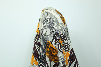Tissu crêpe viscose dévoré - imprimé grosses fleurs - photo 3/6 | So Tissus