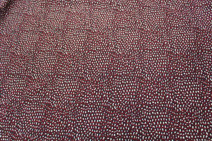 Tissu crêpe - imprimé tacheté - ton bordeaux - photo 5/5 | So Tissus