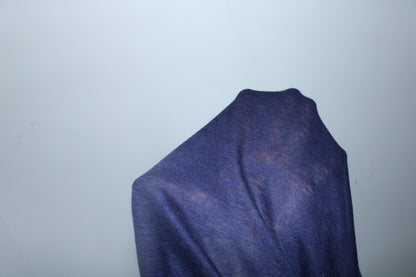 Tissu jersey de lin - bleu marine - photo 4/4 | So Tissus