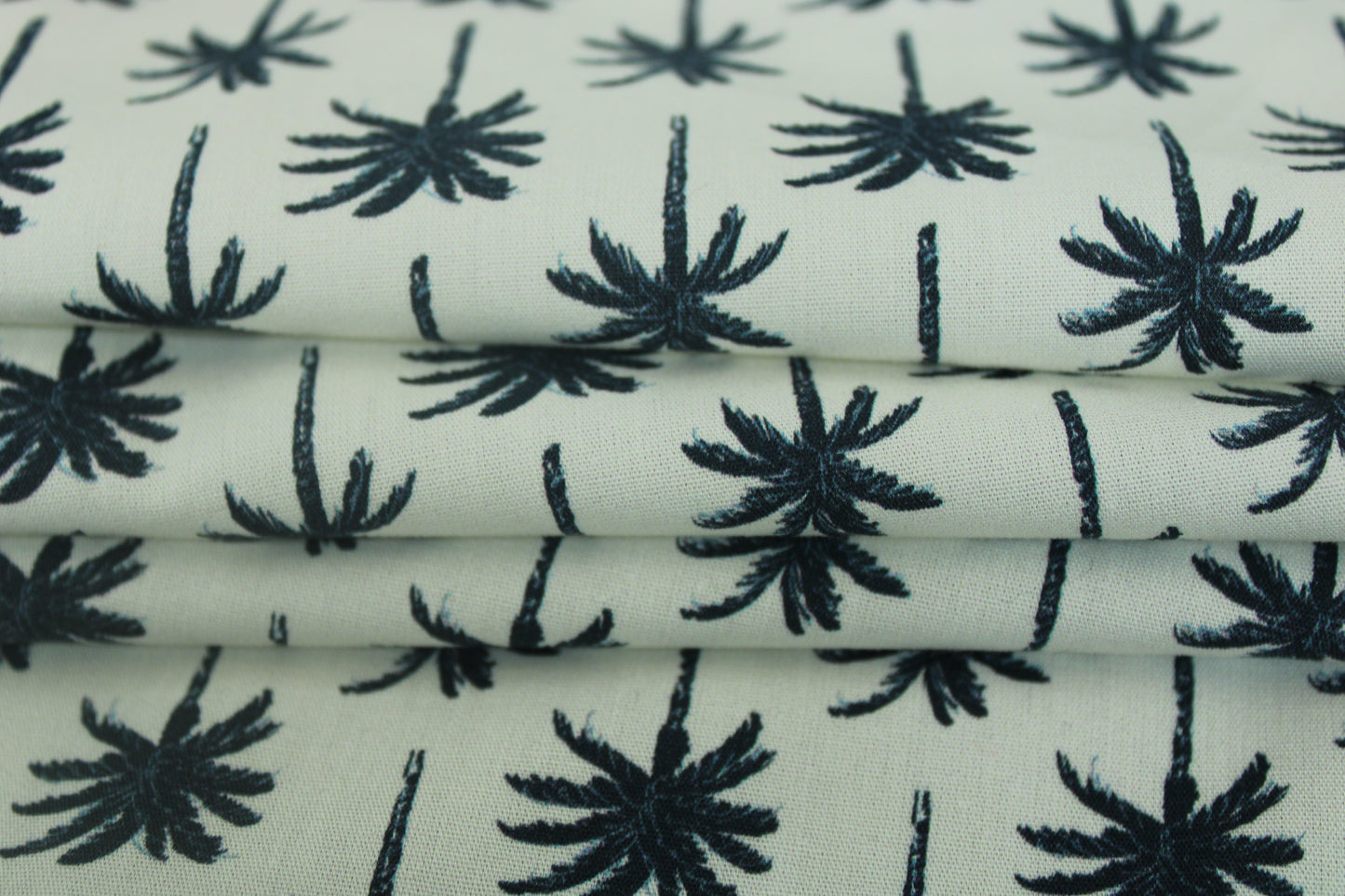 Tissu popeline coton - imprimé petits palmiers - photo 2/5 | So Tissus