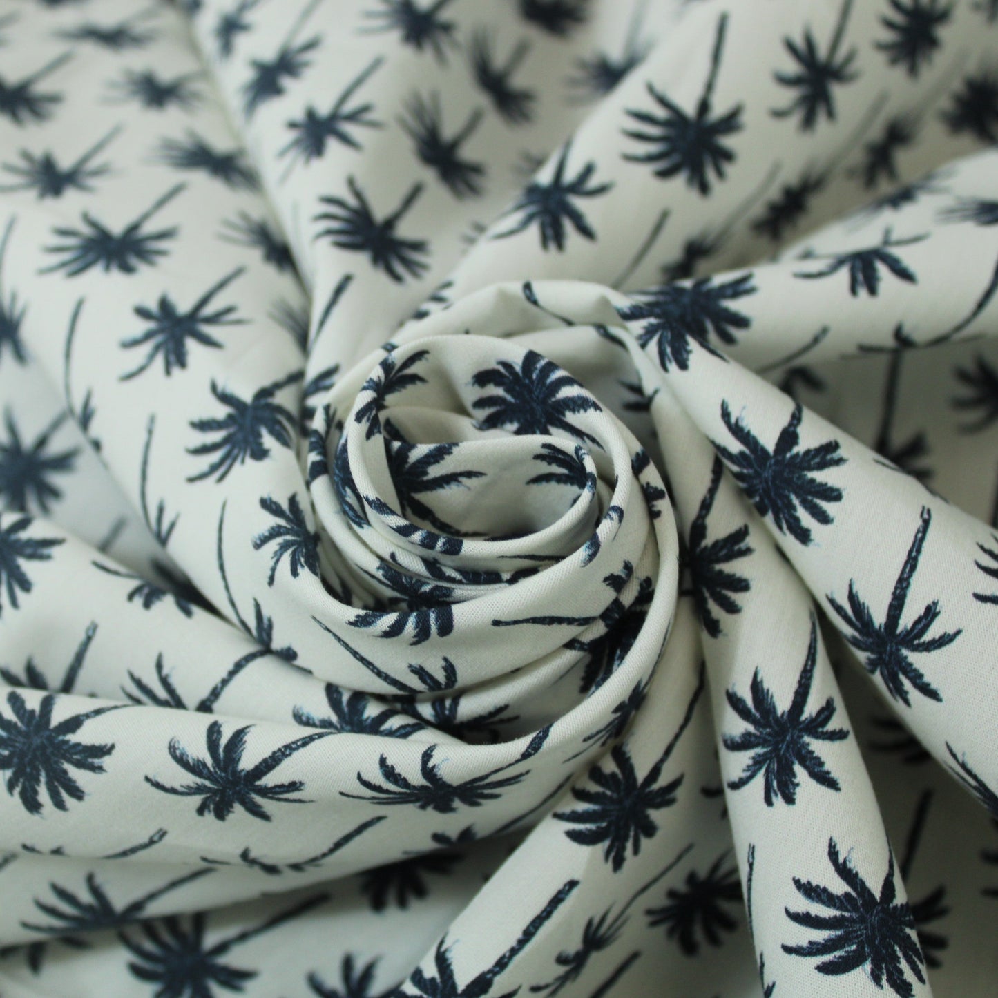 Tissu popeline coton - imprimé petits palmiers - photo 1/5 | So Tissus
