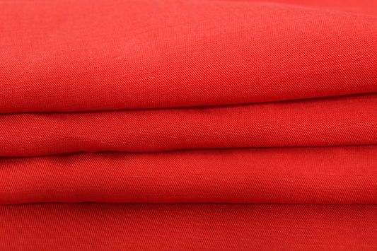 Tissu tencel - rouge - photo 2/3 | So Tissus