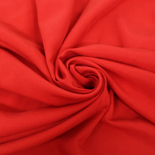 Tissu tencel - rouge - photo 1/3 | So Tissus