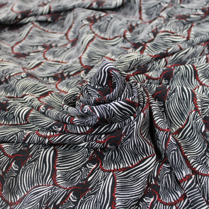 Tissu crêpe - imprimé zèbres - photo 1/4 | So Tissus