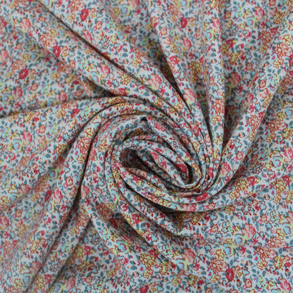 Tissu javanaise de viscose - imprimé petites fleurs - photo 1/4 | So Tissus
