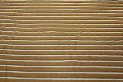 Tissu viscose - à rayures - orange, blanc et cuivre - photo 4/5 | So Tissus