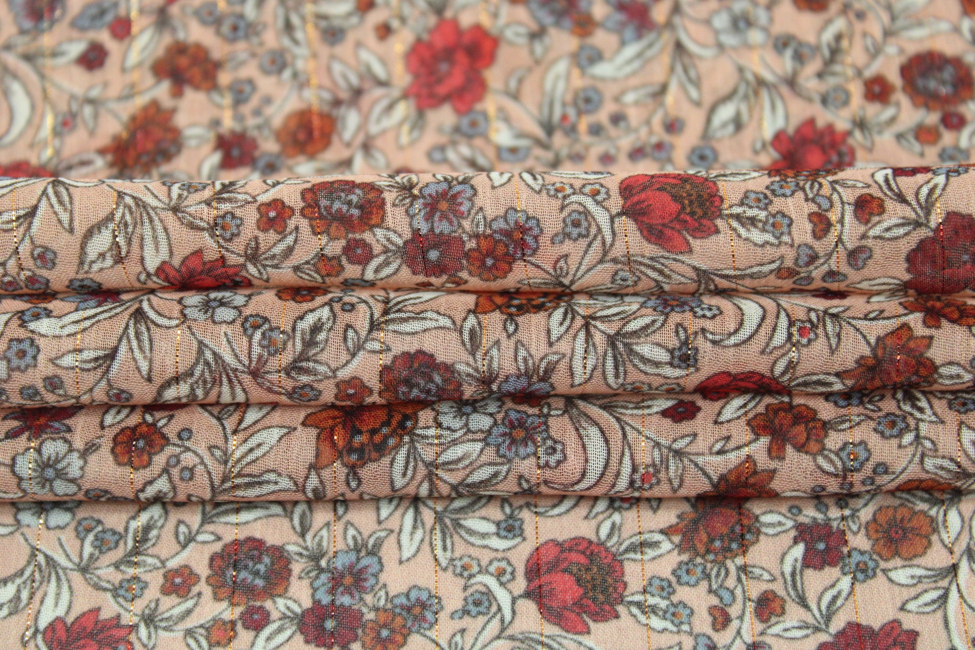 Tissu mousseline - imprimé fleuri - photo 2/5 | So Tissus