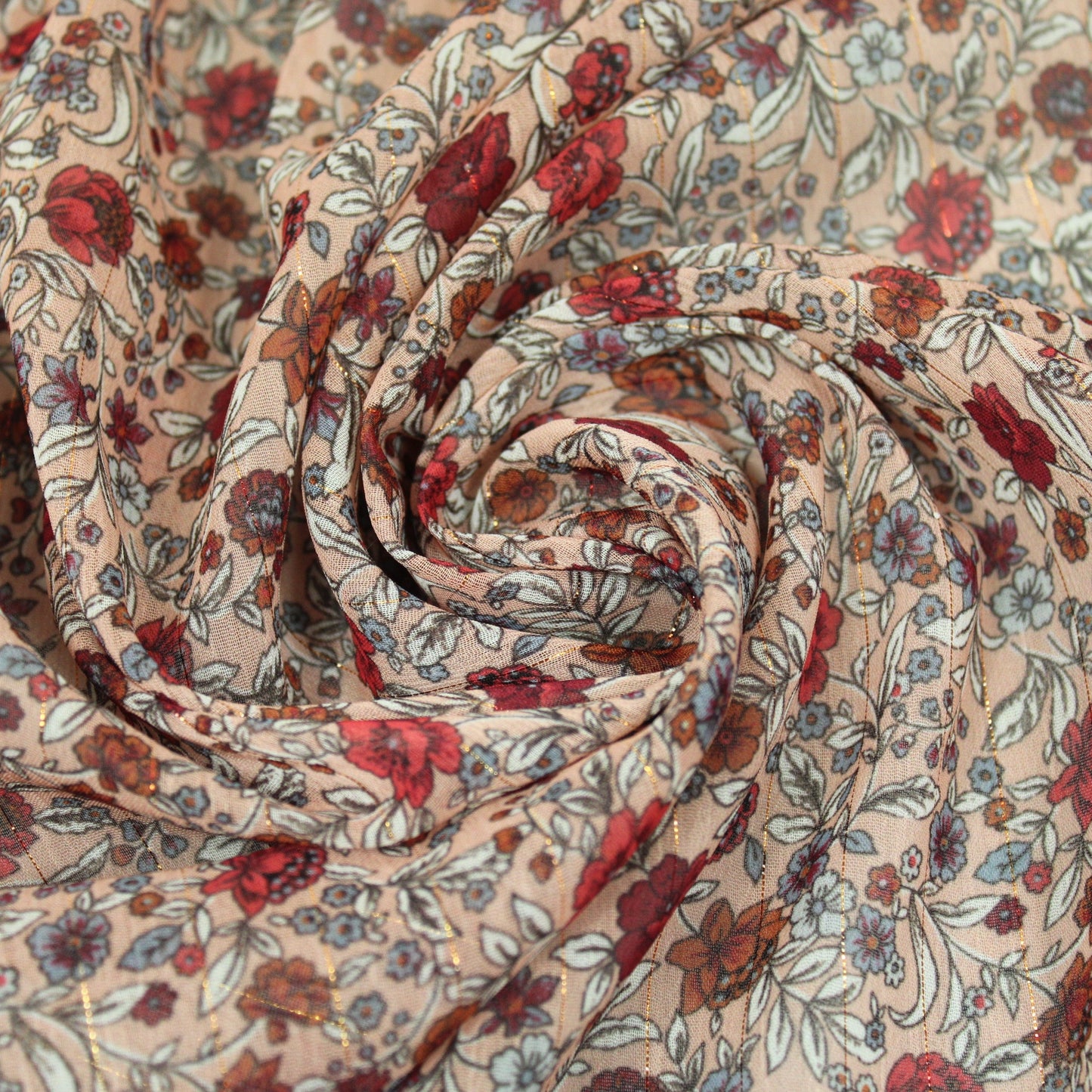 Tissu mousseline - imprimé fleuri - photo 1/5 | So Tissus