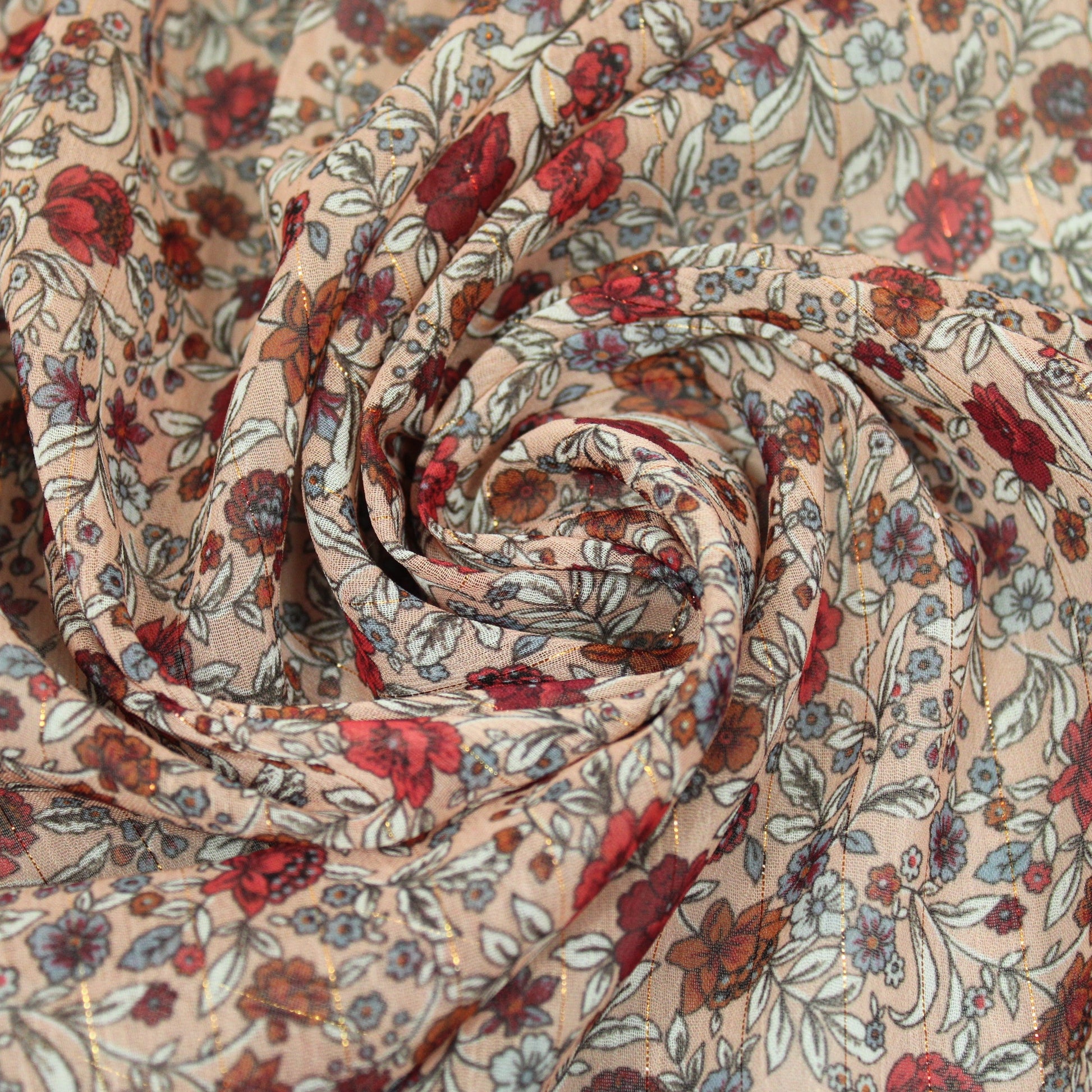 Tissu mousseline - imprimé fleuri - photo 1/5 | So Tissus