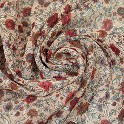 Tissu mousseline - imprimé fleuri - photo 1/5 | So Tissus
