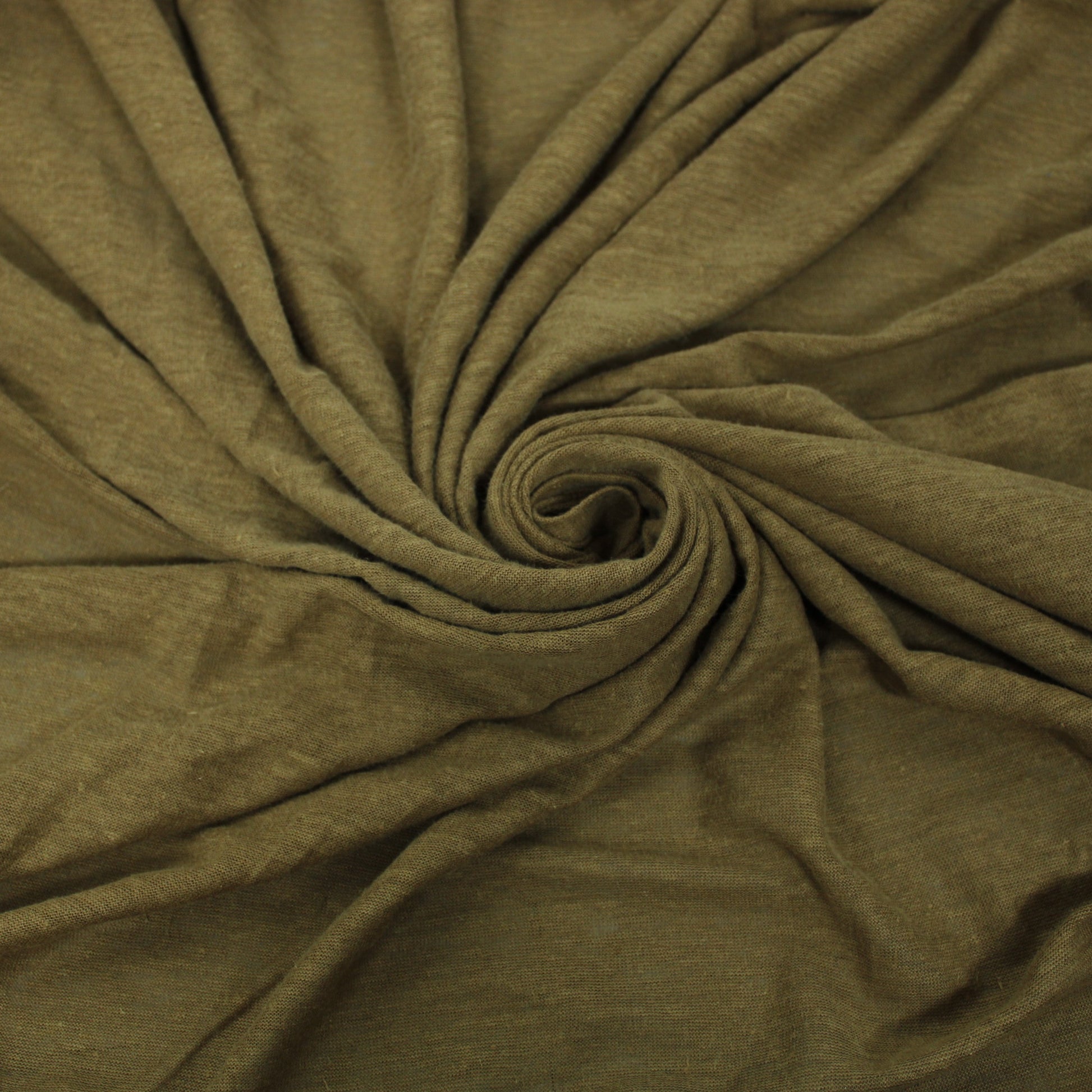 Tissu jersey de lin - marron clair - photo 1/3 | So Tissus