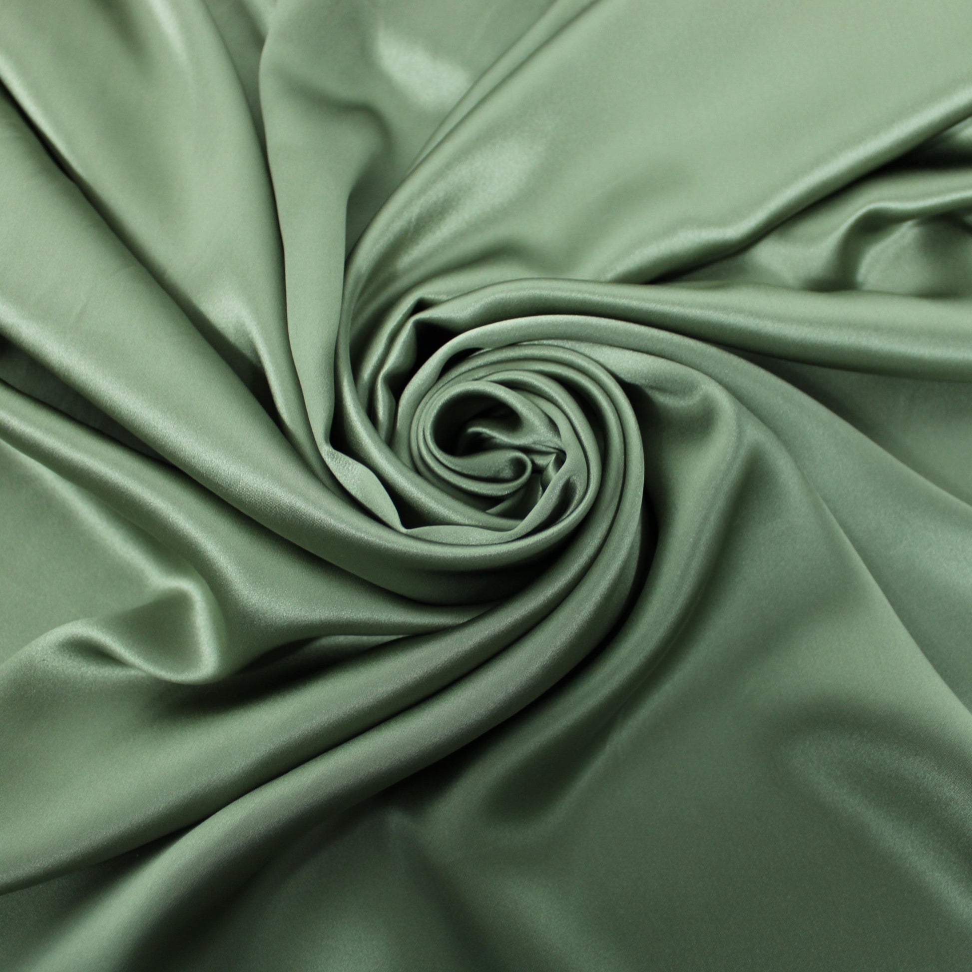 Tissu satin de soie 100% - gris vert - photo 1/3 | So Tissus