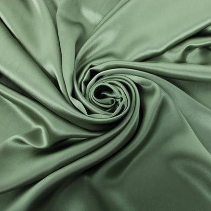 Tissu satin de soie 100% - gris vert - photo 1/3 | So Tissus