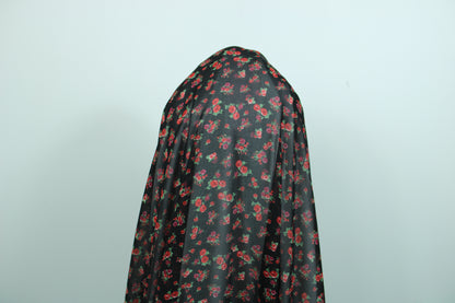 Tissu crêpe georgette  - imprimé petites fleurs rouges - photo 3/5 | So Tissus