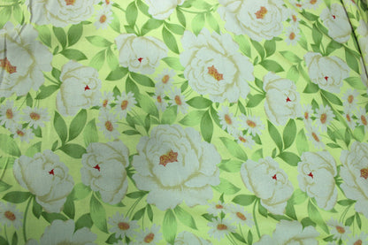 Tissu crêpe viscose - imprimé grandes fleurs blanches - photo 5/5 | So Tissus