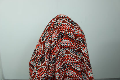 Tissu crêpe viscose - imprimé grandes feuilles abstraites - photo 3/5 | So Tissus