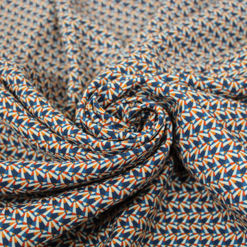 Tissu crêpe viscose - imprimé géométrique
