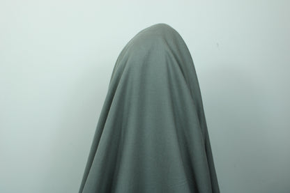 Tissu étamine de laine et viscose - gris souris - photo 3/3 | So Tissus