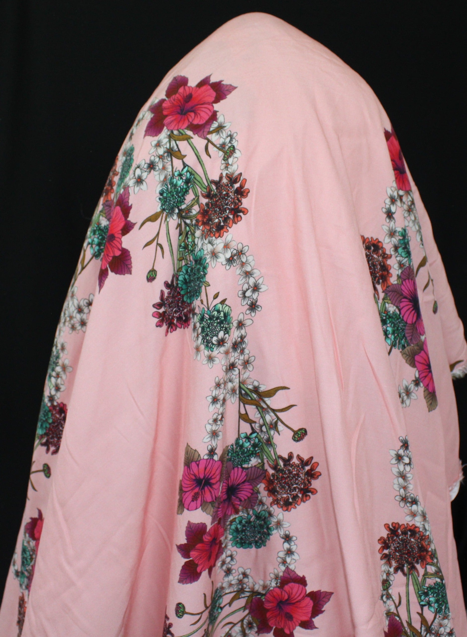 Tissu satin de viscose - imprimé fleuri - photo 3/5 | So Tissus