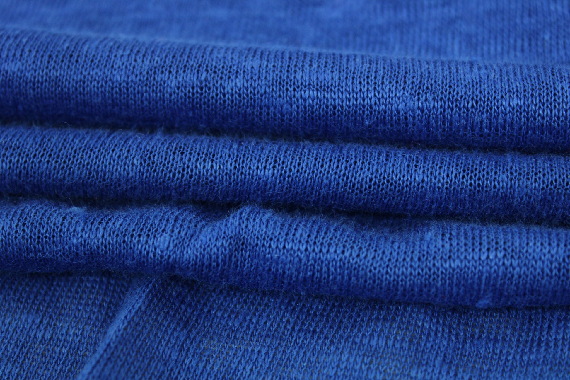 Tissu jersey de lin - bleu roi - photo 2/3 | So Tissus