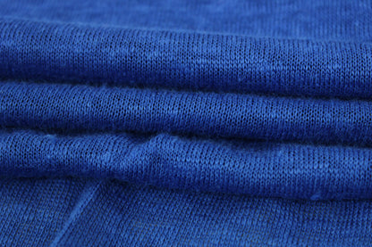 Tissu jersey de lin - bleu roi - photo 2/3 | So Tissus