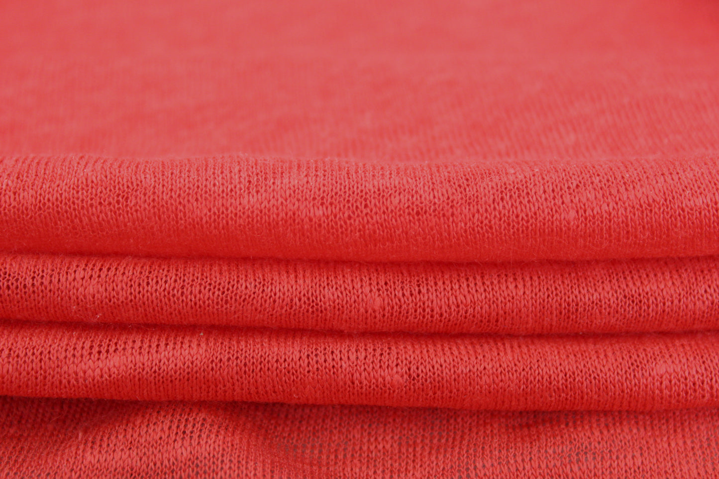 Tissu jersey de lin - corail - photo 2/3 | So Tissus