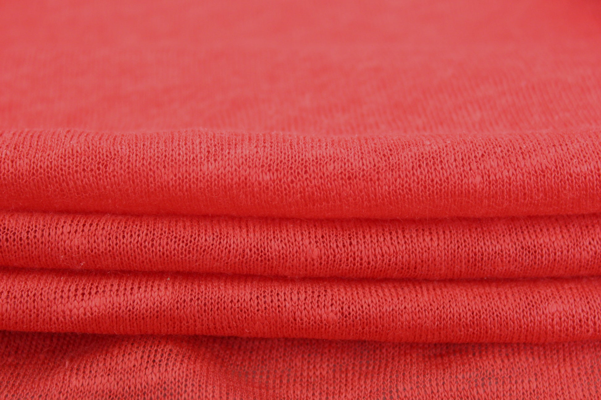Tissu jersey de lin - corail - photo 2/3 | So Tissus