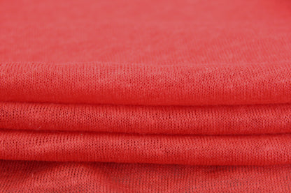 Tissu jersey de lin - corail - photo 2/3 | So Tissus