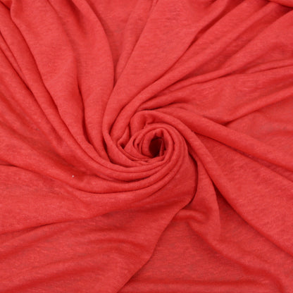 Tissu jersey de lin - corail - photo 1/3 | So Tissus