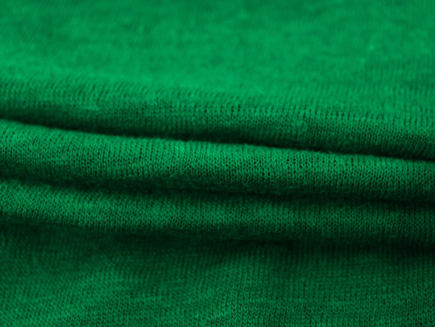 Tissu jersey de lin - vert prairie - photo 2/3 | So Tissus