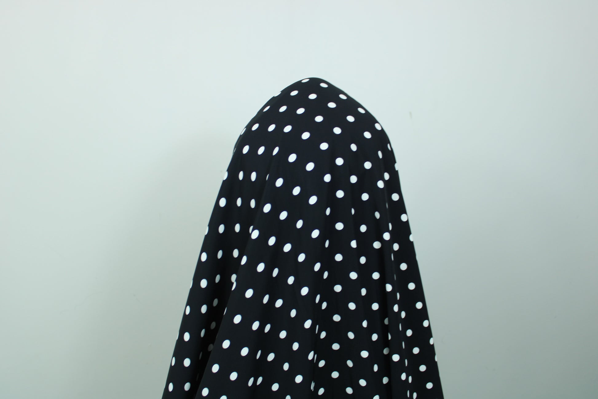 Tissu crêpe - imprimé à pois - noir et blanc - photo 3/5 | So Tissus