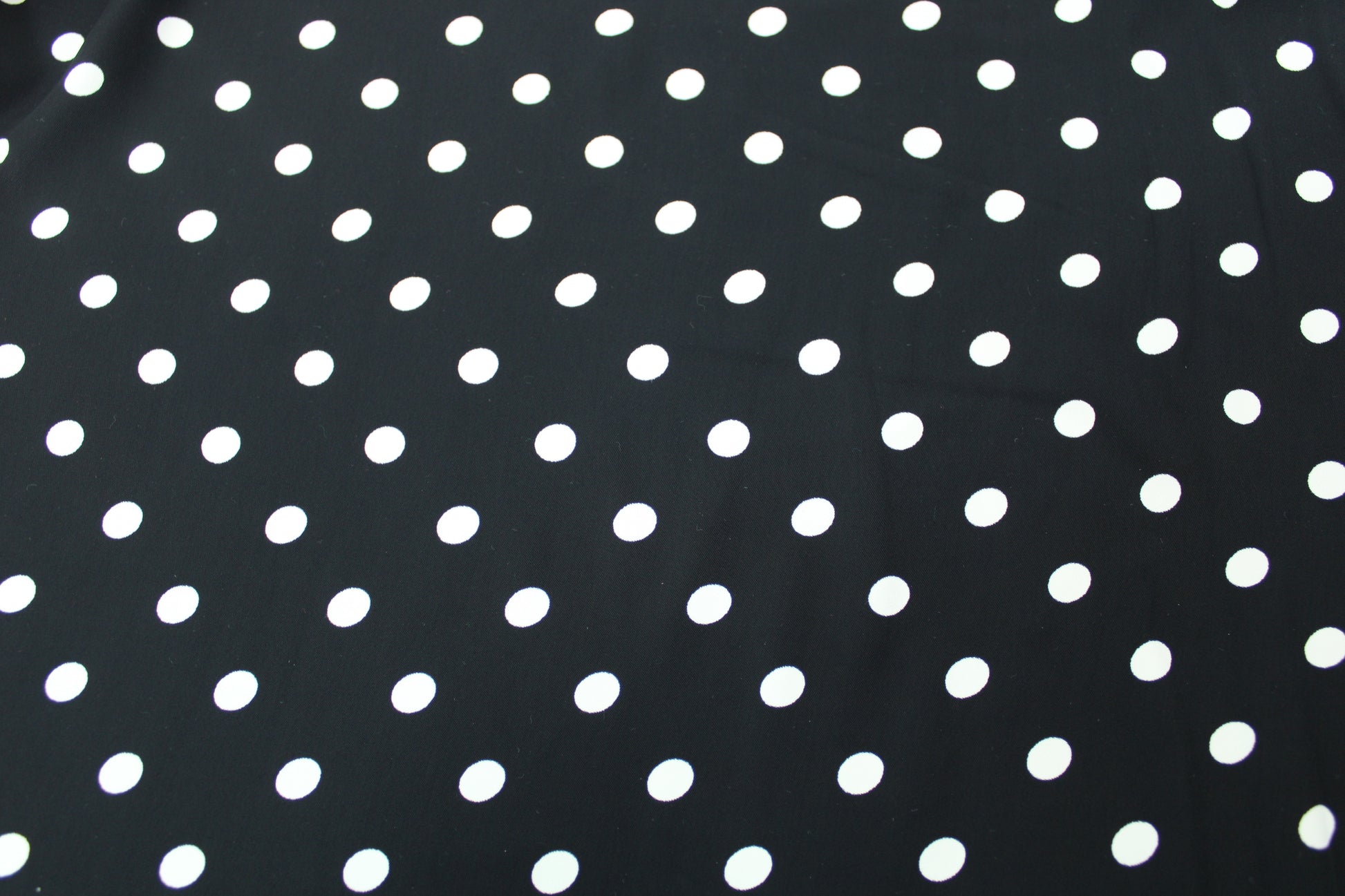 Tissu crêpe - imprimé à pois - noir et blanc - photo 5/5 | So Tissus