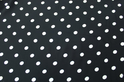 Tissu crêpe - imprimé à pois - noir et blanc - photo 5/5 | So Tissus