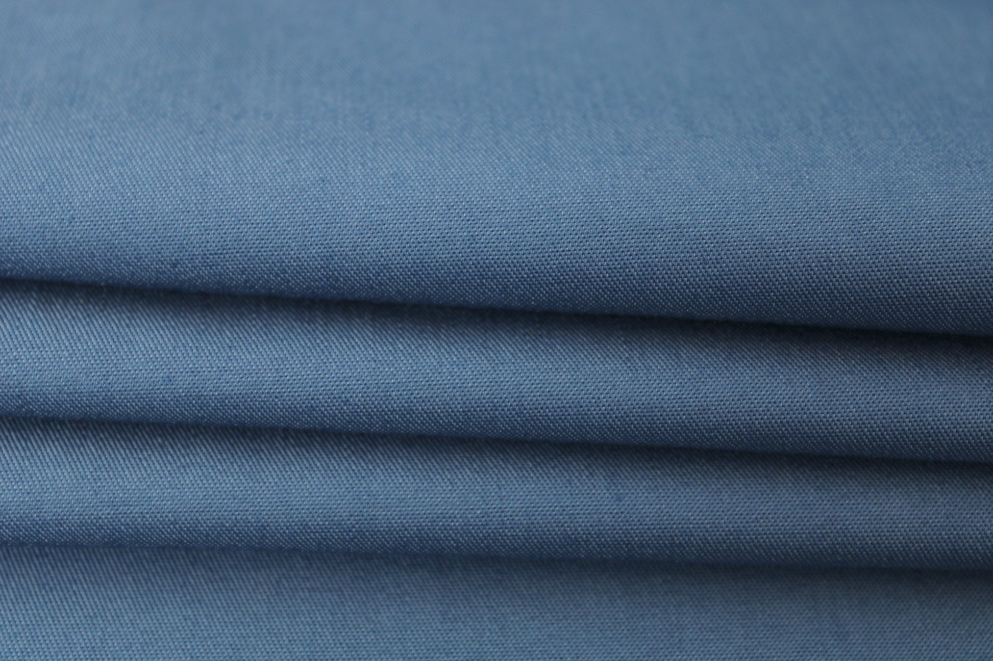 Tissu chambray de coton - bleu - photo 2/3 | So Tissus
