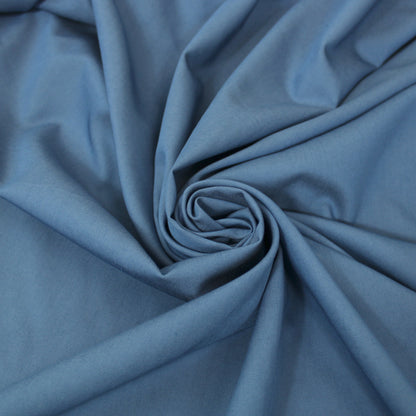 Tissu chambray de coton - bleu - photo 1/3 | So Tissus