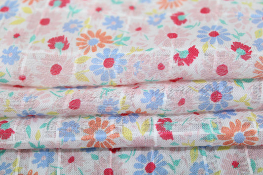 Tissu voile de coton - imprimé petites fleurs - photo 2/5 | So Tissus