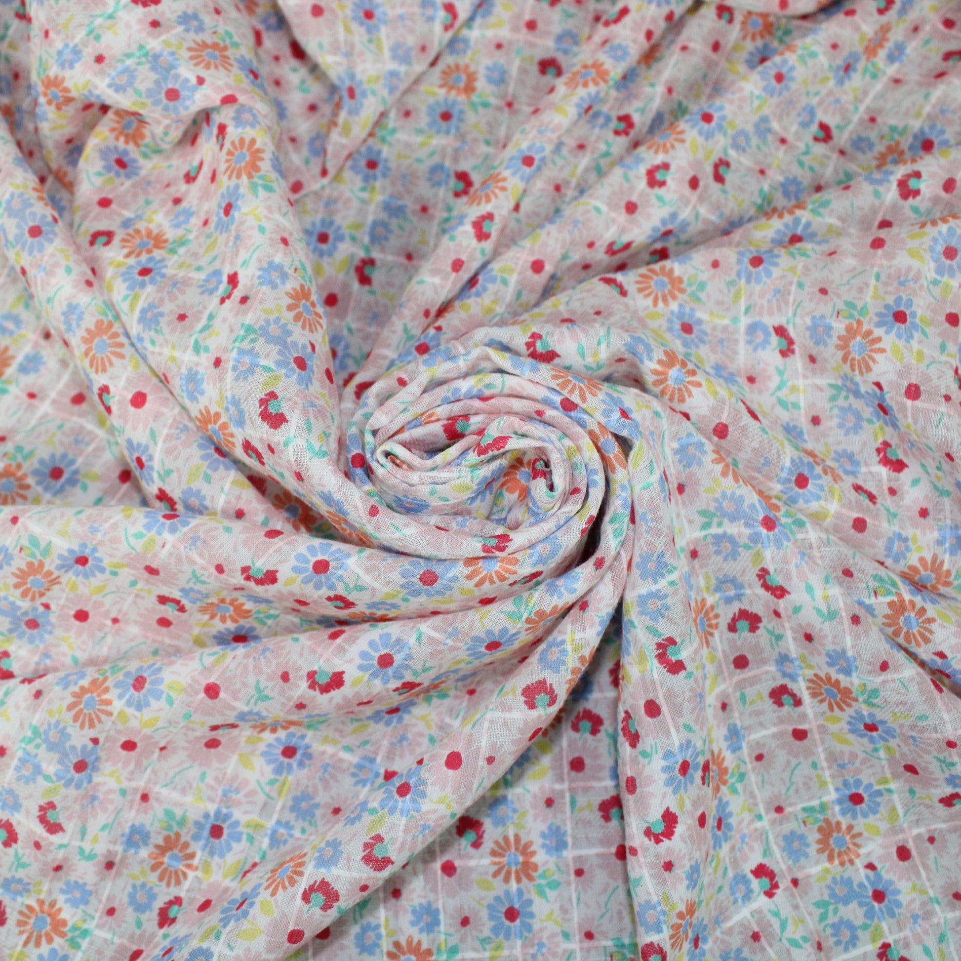 Tissu voile de coton - imprimé petites fleurs - photo 1/5 | So Tissus