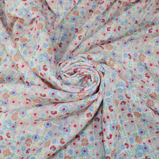 Tissu voile de coton - imprimé petites fleurs - photo 1/5 | So Tissus