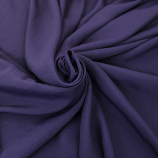 Tissu crêpe de chine - violet foncé - photo 1/3 | So Tissus
