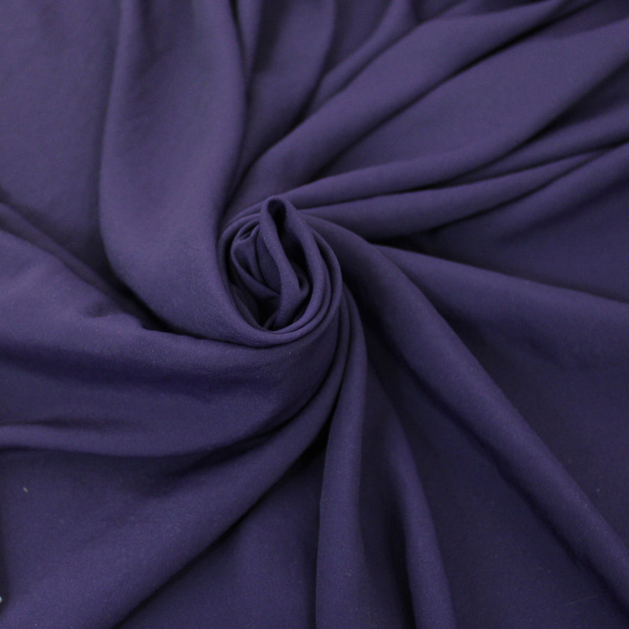 Tissu crêpe de chine - violet foncé