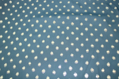 Tissu crêpe georgette  - à pois argenté - photo 4/6 | So Tissus