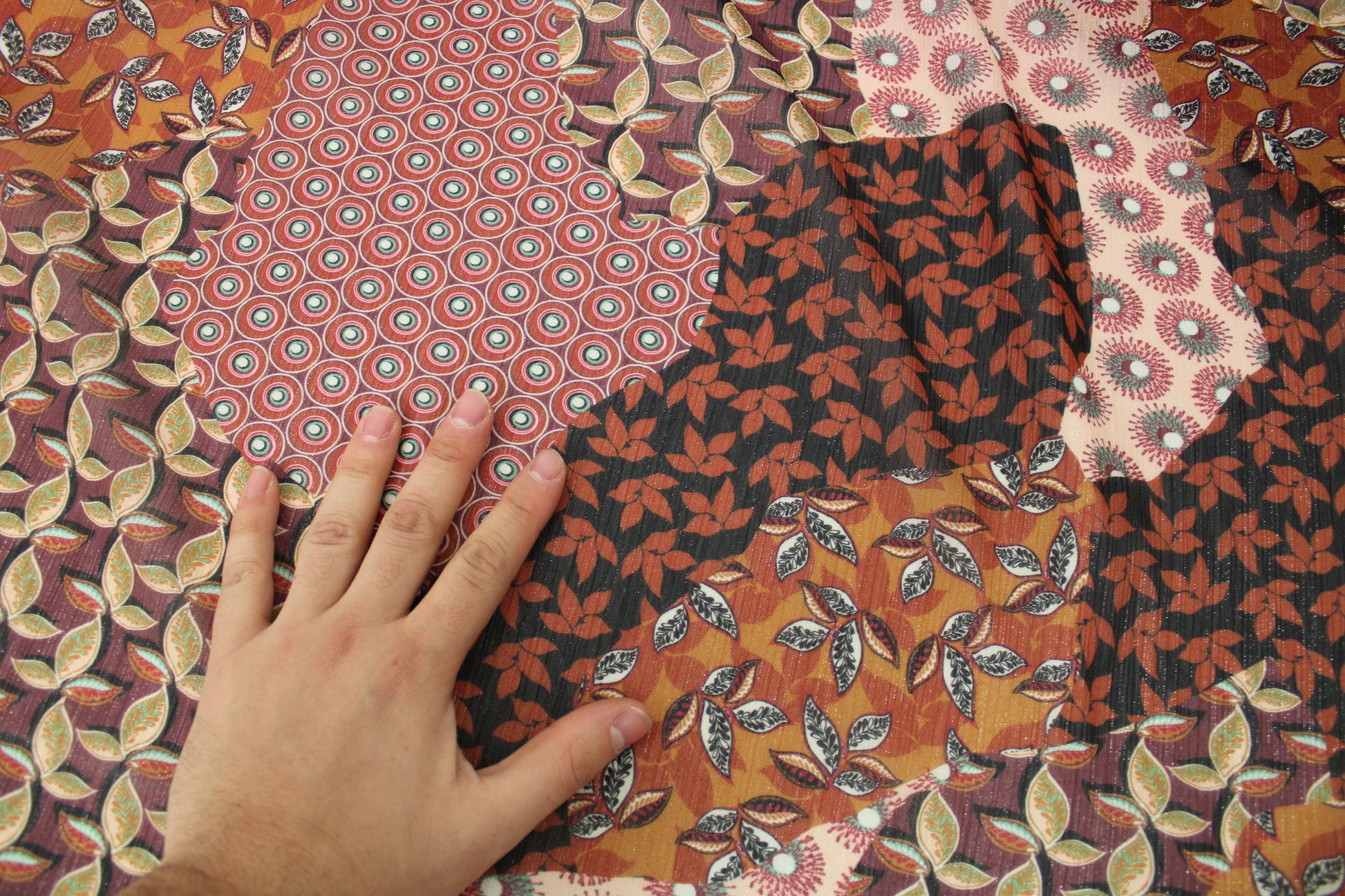 Tissu mousseline - imprimépatchwork - photo 4/5 | So Tissus